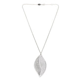 Nomination Italy Sterling Silver Textured Leaf Pendant Necklace, 18"